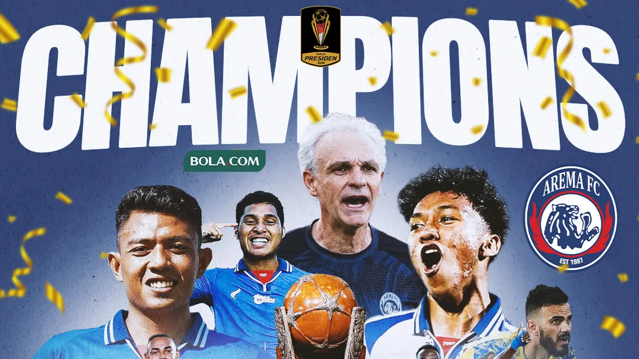Piala Presiden 2024 - Ilustrasi Arema FC Juara Piala Presiden 2024