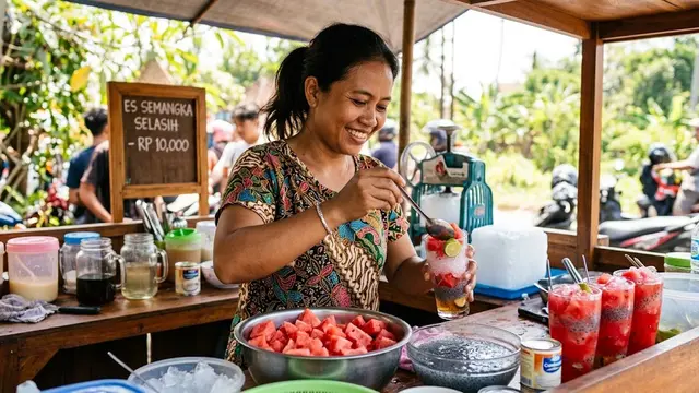 Resep Es Semangka Selasih untuk Cuaca Panas/AI Generated