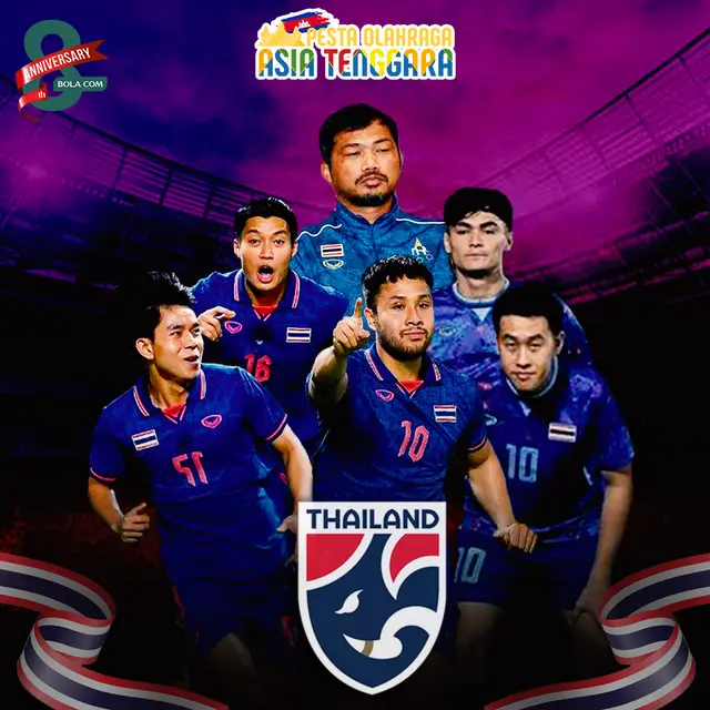 SEA Games - Ilustrasi Timnas Thailand di SEA Games 2023