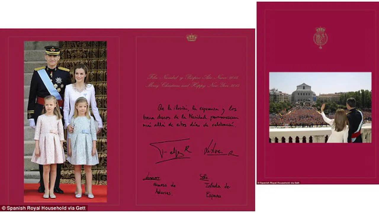 Spain Royal Family Christmas Card 1214
