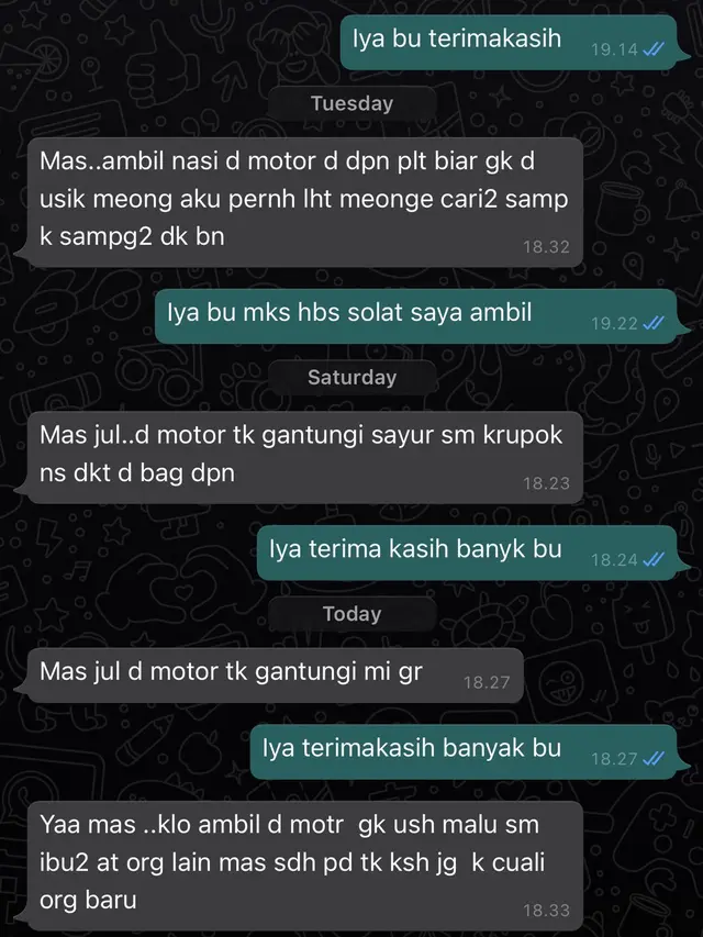 6 Chat Ibu Kos Ajak Makan di Rumahnya Ini Idaman Banget