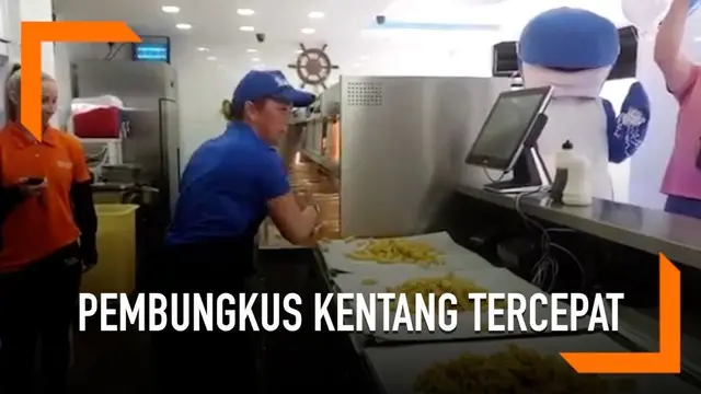 VIDEO: Wanita Ini Kembali Pecahkan Rekor Pembungkus Kentang Tercepat