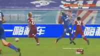 Mantan pemain Chelsea, Demba Ba mengalami tackling horor di Liga Super Tiongkok
