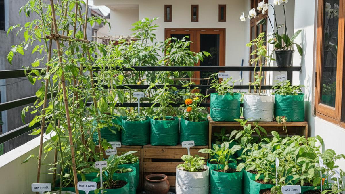 7 Model Kebun Sayur Polybag Tumpang Sari yang Rapi dan Cocok untuk Rumah Kecil