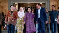 Perdana Menteri Malaysia Anwar Ibrahim kedatangan tamu dari Indonesia, yakni Presiden kelima RI Megawati Soekarnoputri. (Instagram @anwaribrahim_my)