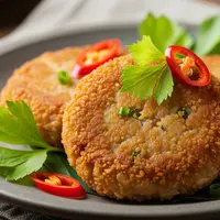 Ilustrasi Perkedel Nasi. (Foto: Gemini AI)