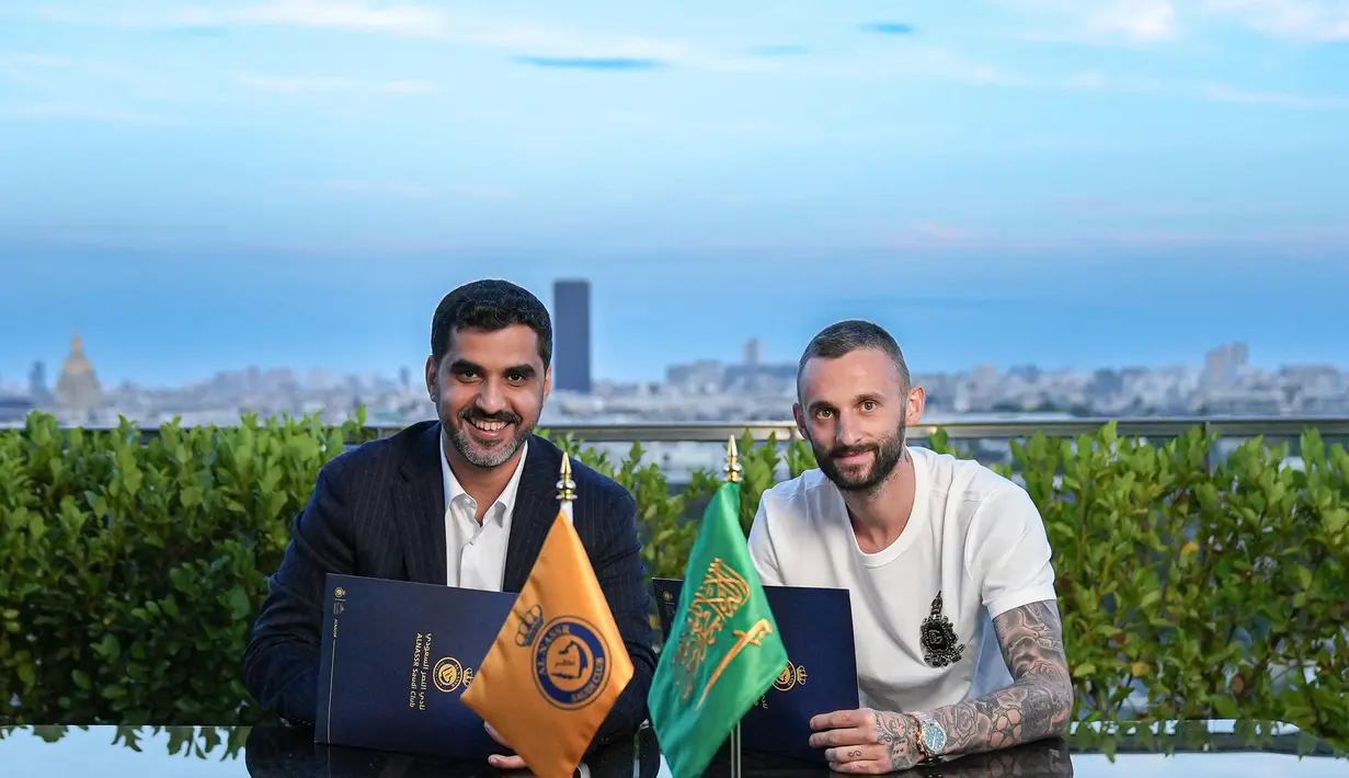 Pengumuman itu dilakukan di akun twitter resmi Al Nassr, Senin (3/7/2023) malam WIB. (AFP/Al Nassr Football Club)