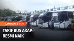 Kementerian Perhubungan umumkan tarif bus AKAP kelas ekonomi. Kenaikan ini dilakukan seiring melonjaknya harga BBM dan sejumlah komponen angkutan lainnya. Tarif dasar bus AKAP ini naik menjadi Rp 159 per penumpang per Km.