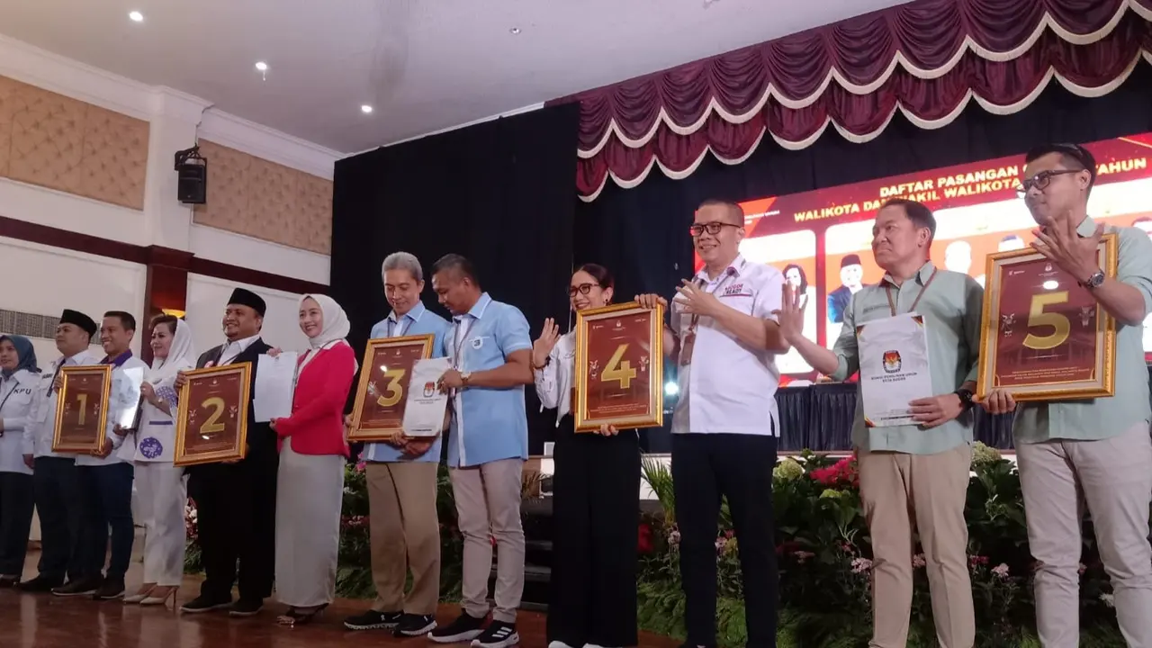 KPU Umumkan Nomor Urut 5 Paslon Pilkada Kota Bogor