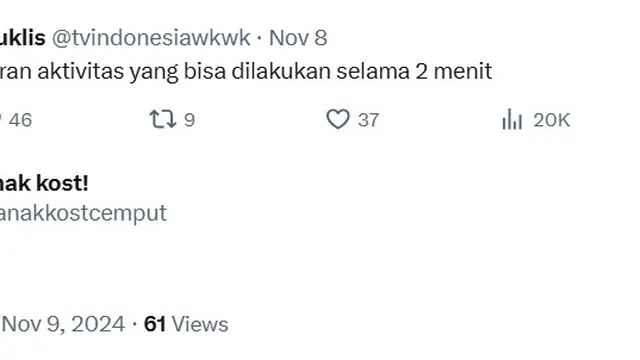 6 Saran Netizen Aktivitas yang Bisa Dilakukan 2 Menit Ini Bikin Tepuk Jidat
