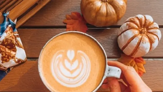Ilustrasi Pumpkin Spice Latte