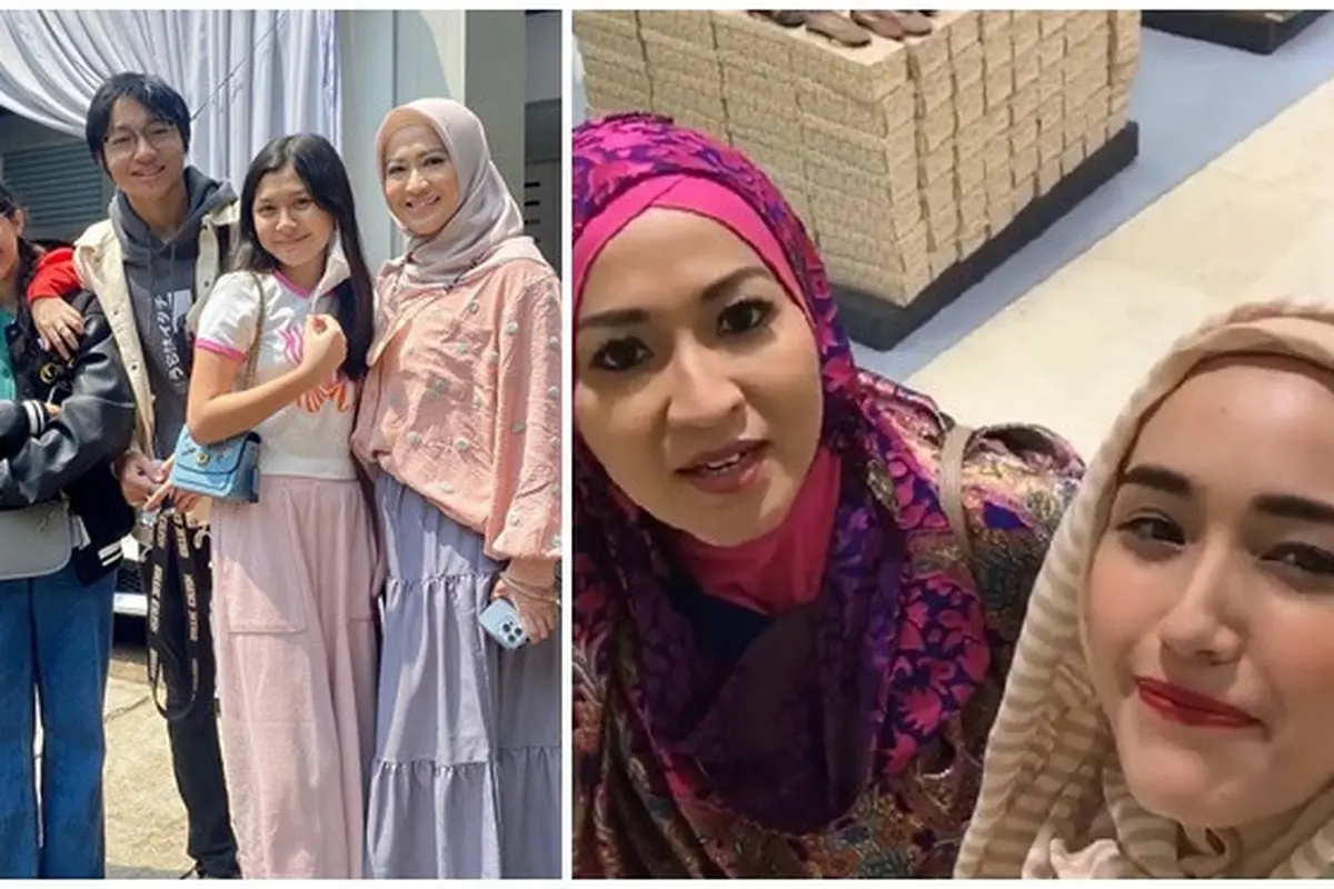 6 Potret Kedekatan Okie Agustina dan Adelia Pasha, Kompak Bak Sahabat Lama