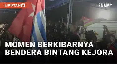 Bendera Bintang Kejora Berkibar di Pemakaman Filep Karma