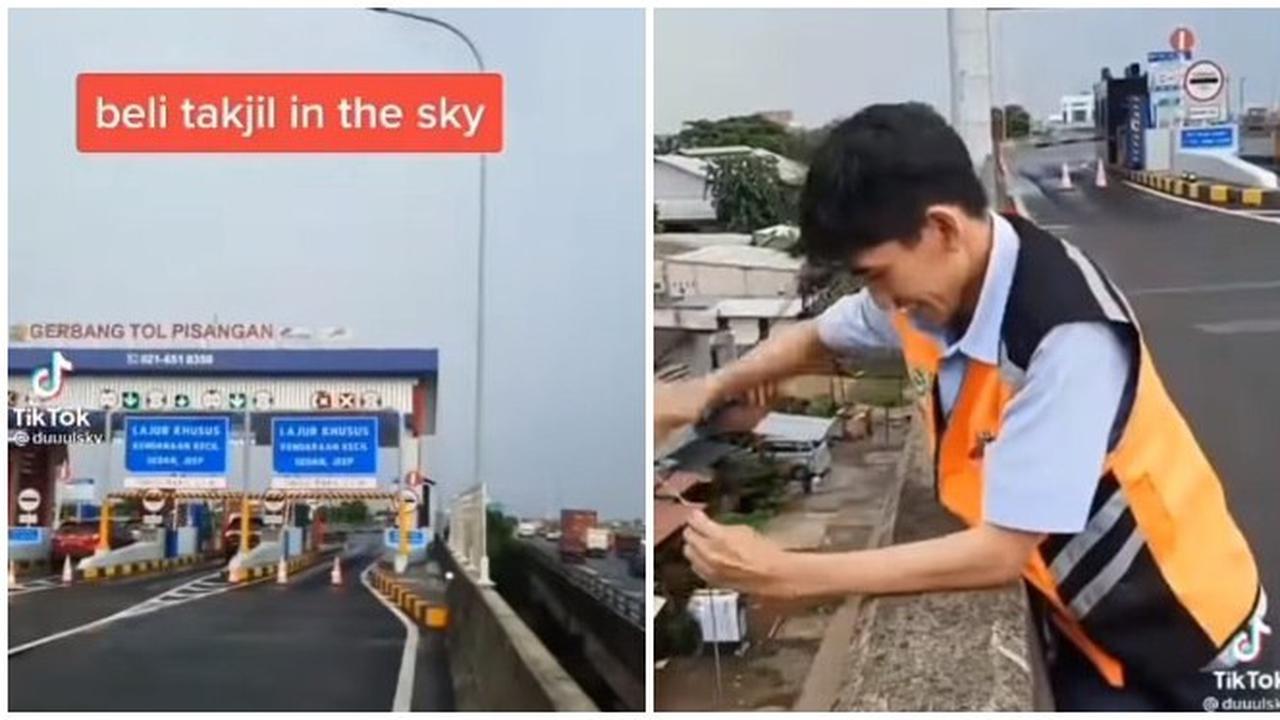 Video Cara Petugas Jalan Tol Layang saat Beli Menu Takjil Ini Jadi Sorotan