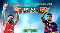 Arsenal vs Barcelona (Bola.com Samsul Hadi)