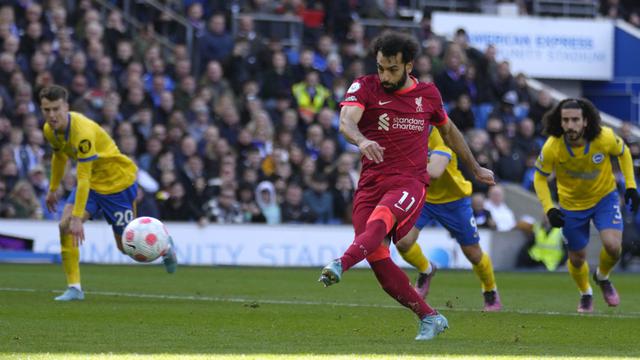 Foto: Salah dan Diaz Bobol Gawang Brighton, Liverpool Capai Gol ke-2000 di Liga Inggris