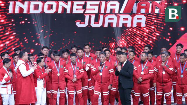 Foto: Timnas Indonesia U-16 Hadiri Acara Konser 17an Indonesia Juara