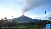 Gunung Lewotobi Laki-Laki kembali erupsi pada Selasa pagi (11/3/2025), pukul 06.19 Wita. (Liputan6.com/ Dok PVMBG)