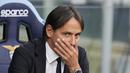 Inter Milan besutan Inzaghi menelan kekalahan perdana mereka di Serie A musim ini. Kekalahan itu pun bisa dibilang menyakitkan bagi Inzaghi karena dialami di Olimpico melawan mantan klubnya sendiri. (AP/Alessandra Tarantino)