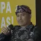 Wali Kota Tarakan Chairul dalam acara Diskusi UMKM di Festival6, yang digelar di Senayan Park, Sabtu (8/7/2023). (Liputan6.com/ Ahmad Apriyono)