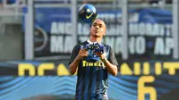 Gelandang Inter Milan asal Portugal, Joao Mario. (AFP/Giuseppe Cacace)