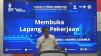 Sandiaga Uno dalam Weekly Press Briefing pada Senin, 9 Mei 2022. (Tangkapan YouTube/Kemenparekraf)