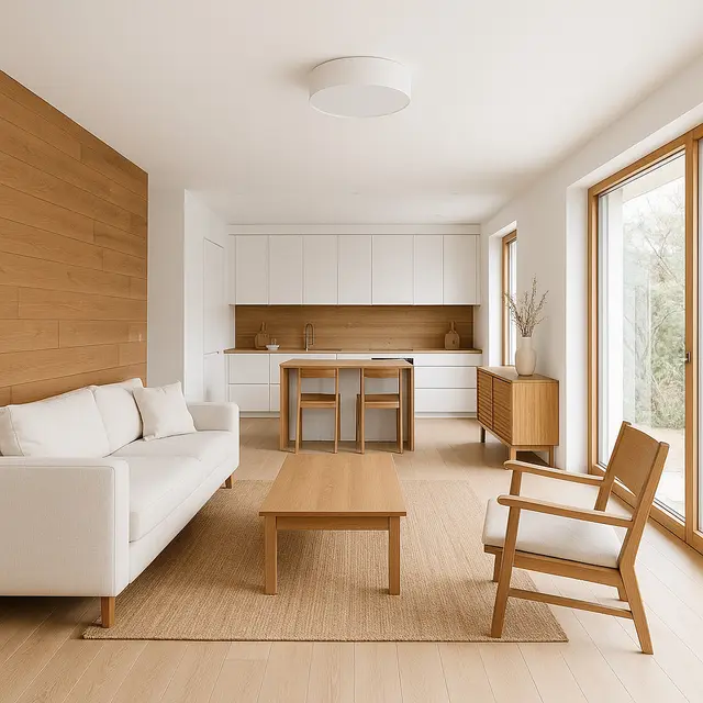 Inspirasi Rumah Putih Modern yang Bikin Interior Terlihat Lebih Terang (Image by ChatGPT)
