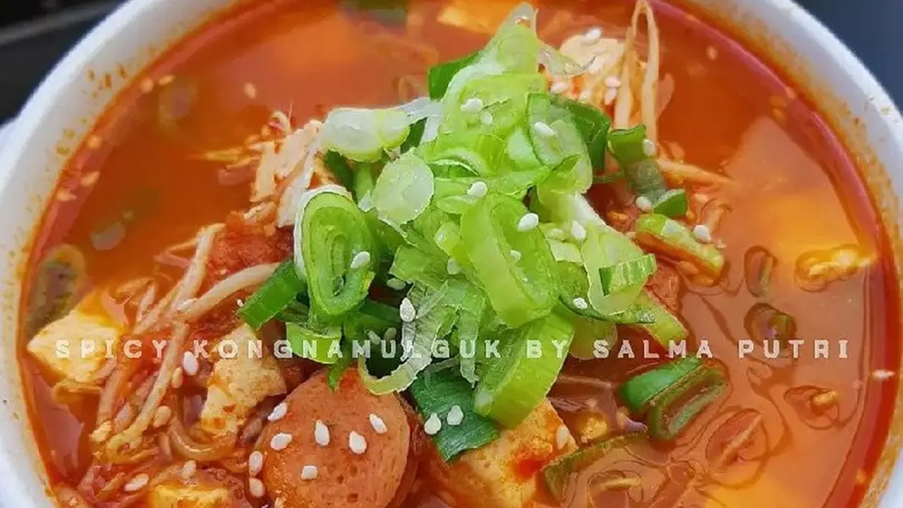 Resep sup taoge khas Korea. (dok. Cookpad @salmaeptr_)