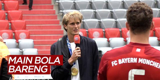 VIDEO: Usai Raih Medali Emas di Olimpiade Tokyo 2020, Petenis Alexander Zverev Diajak Main di Bayern Munchen