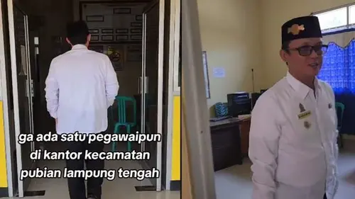Momen Wakil Bupati Lampung Tengah Sidak ke Kantor Kecamatan Tapi Tak Ada  Pegawai Ini Bikin Miris - Hot Liputan6.com