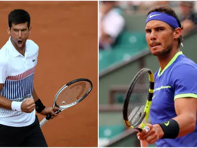 Petenis Spanyol, Rafael Nadal dan petenis Serbia, Novak Djokovic lolos ke babak 16 besar Prancis Terbuka 2017.