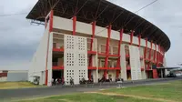 Wajah terkini Stadion Sultan Agung, Bantul, yang dipantau langsung oleh Bola.com, Selasa (4/8/2020). (Bola.com/Vincentius Atmaja)