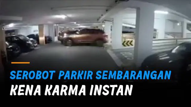 Jangan sampai terjadi seperti insiden di gedung parkiran mobil berikut.