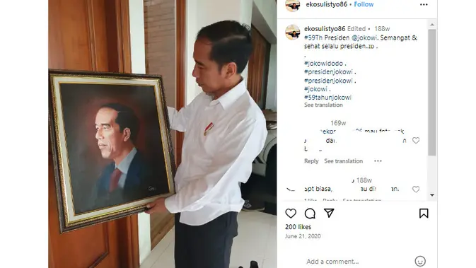 <p>klaim foto Jokowi pandangi gambar Anies Baswedan yang pantas jadi RI 1</p>