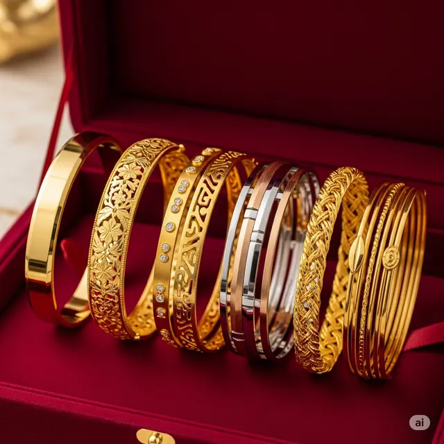 Gelang Emas 24 Karat 8 Gram Bangle Klasik 2025