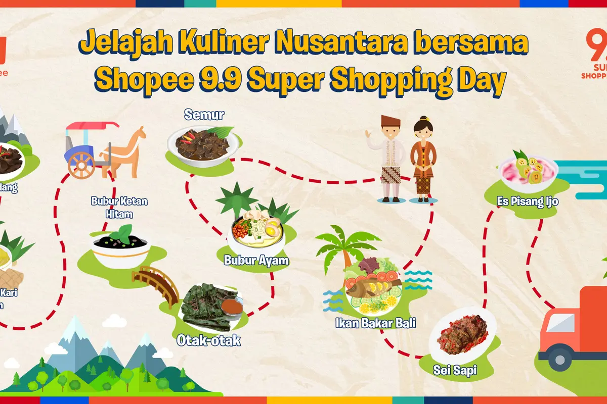 Saatnya Berpetualang Rasa Nikmati Kuliner Nusantara bersama Shopee 9.9 Super Shopping Day