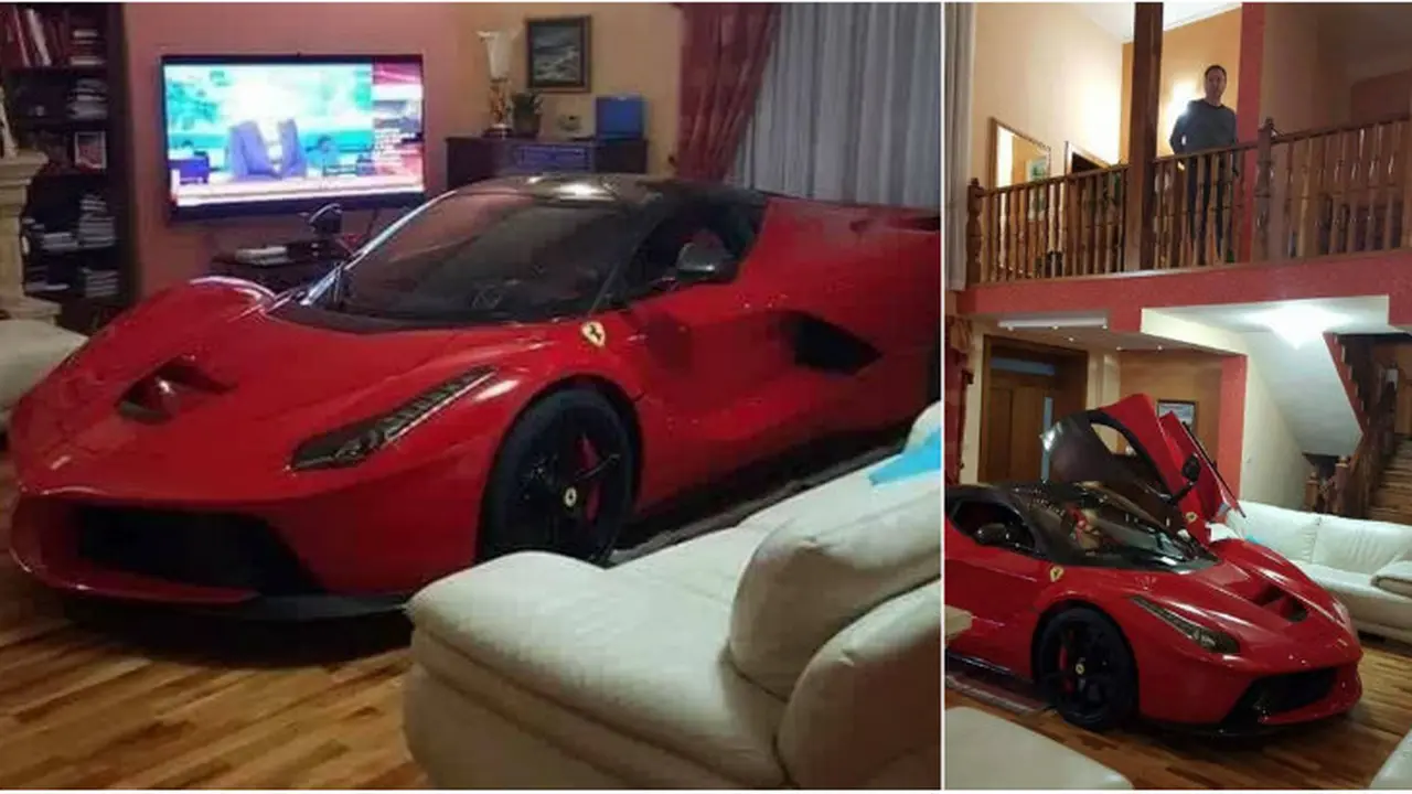 Jadi Mobil Kesayangan, LaFerrari Diparkir di Ruang Keluarga