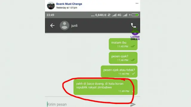 Tidak jarang ada oknum-oknum pelanggan yang menguras kesabaran para pengemudi ojek online.