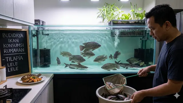 Jenis Ikan yang Bisa Dibudidayakan di Akuarium Besar untuk Konsumsi. AI