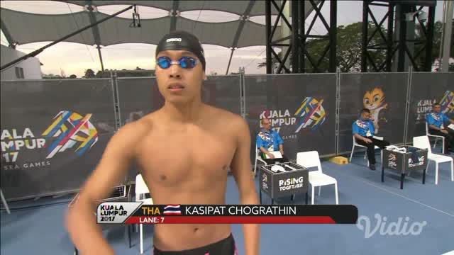 Perenang Indonesia, I Gede Siman Sudartawa berhasil meraih emas ketujuh untuk Indonesia.