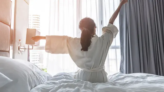 Ilustrasi bangun tidur