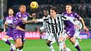 Klub berjuluk Bianconeri itu berhasil menang dengan skor tipis 1-0 atas Fiorentina. (AFP/Alberto Pizzoli)