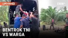 Ditegur saat Geber Motor, Prajurit TNI Bentrok dengan Warga