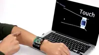 SkinTrack, teknologi yang memungkinkan pengguna menavigasikan smartwatch langsung dari kulitnya (sumber: techtimes.com)