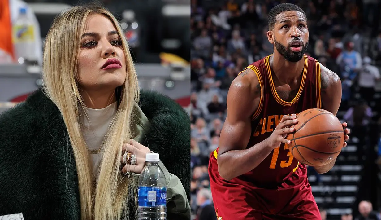 Khloe Kardashian bahkan diprotes keras saat tim Tristan Thompson, Cleveland Cavaliers kalah saat melawan Golden State Warriors. (Sports Illustrated)