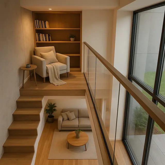 Desain Rumah Split Level Sederhana