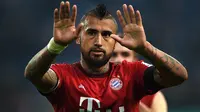 6. Arturo Vidal. Gelandang bertahan asal Cile ini terus didekati oleh Arsenal dan MU pada bursa transfer musim panas lalu. Tetapi King Artur lebih memilih pindah dari Juventus ke Bayern Munchen. (AFP/Patrik Stollarz)