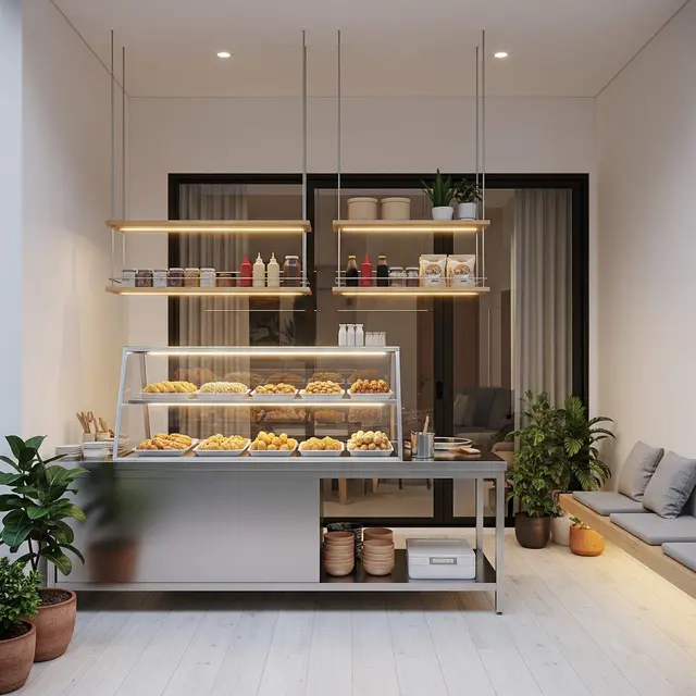 Teras Rumah Minimalis Cocok untuk Warung Gorengan Rumahan