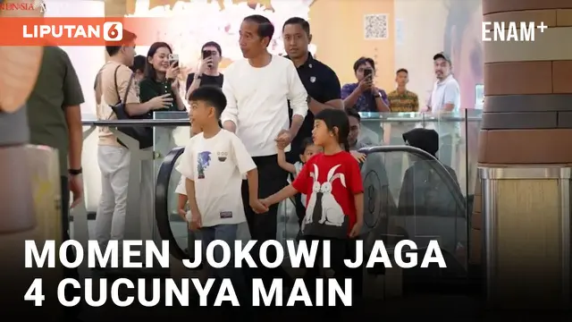Jokowi Ajak 4 Cucunya Main di Mal Jakarta