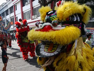 Suasana perayaan Cap Go Meh di kawasan Cideng, Jakarta, Rabu (12/2/2025). (Liputan6.com/Angga Yuniar)
